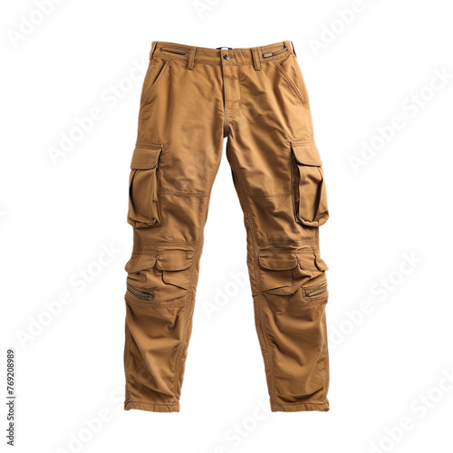 Cargo Pants isolated on transparent png background. Generative ai