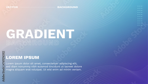 Blue grainy gradient background soft transitions cover pc wallpapers brands social media horizontal