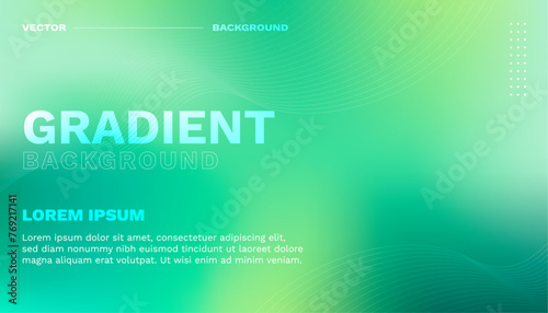 Green tones gradient background