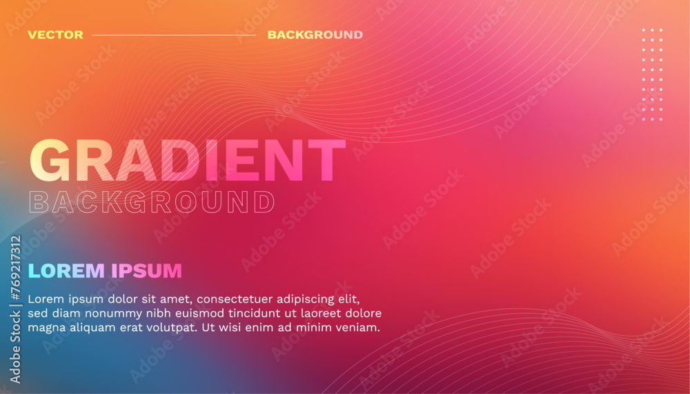 Vivid blurred colorful background. Vector