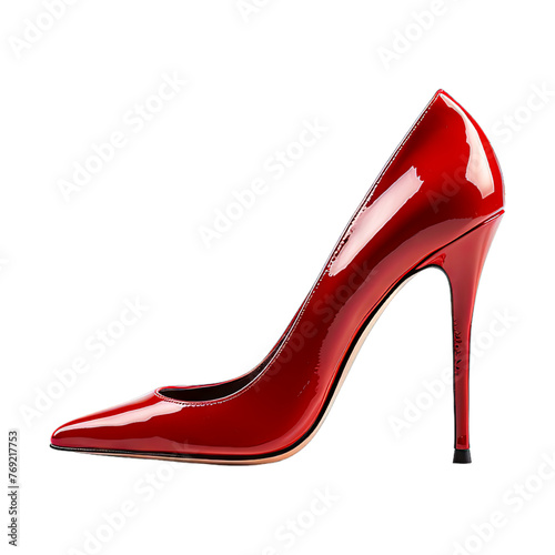 High Heels isolated on transparent png background. Generative ai