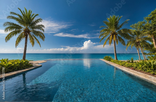 tropical resort pool © eman