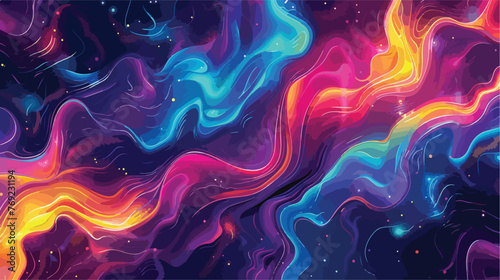 Abstract colorful neon fantasy background 