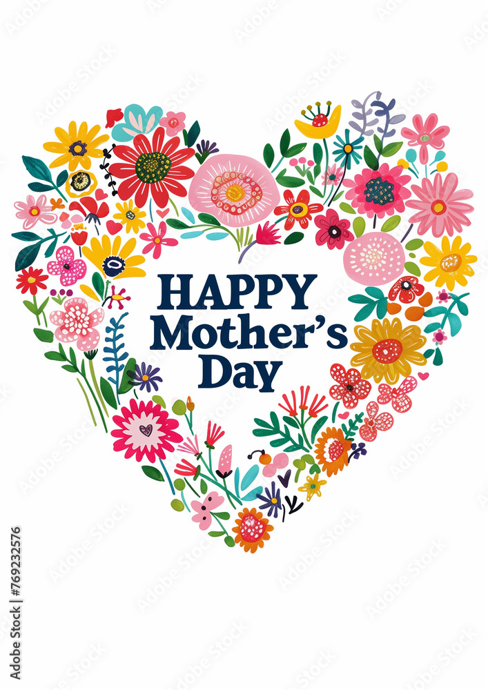 Heartfelt Mother's Day Wishes, Blossoming Mother's Day Greeting, Floral Mother's Day Love Heartfelt Mother's Day Wishes, Blossoming Mother's Day Greeting, Floral Mother's Day Love