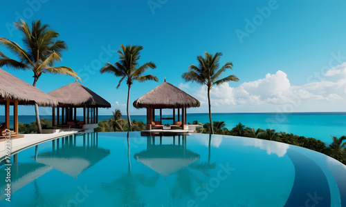 pool in tropical resort © AY AGENCY