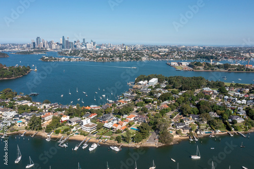 The Sydney suburb Woolwich and the  lane cove and Parramatta rivers