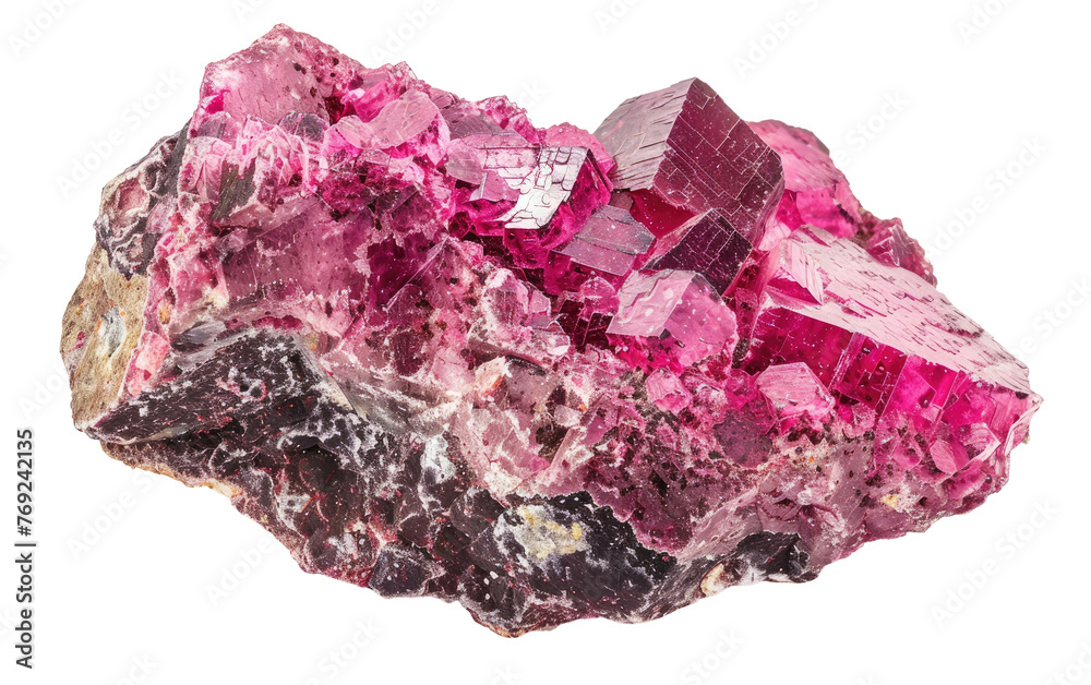 Fototapeta premium Thulite's Glow: Illuminating Gem isolated on transparent Background