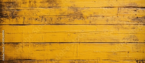 Wallpaper Mural Detailed view of a textured yellow wood panel displaying a rough and uneven surface Torontodigital.ca