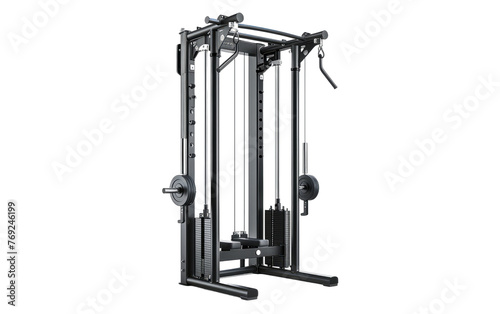Lat Pulldown Device isolated on transparent Background