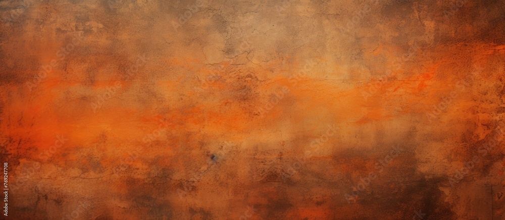 A blurred image featuring a warm palette of brown, amber, and orange hues, resembling a wood flooring pattern with tints and shades of peach