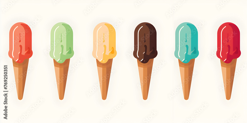 Minimalist Ice Cream Artwork by a 1970s Pop Artist Minimalist Ice Cream Artwork by a 1970s Pop Artist
