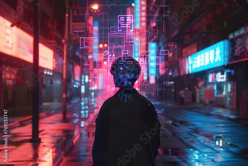 AI digital backdrop