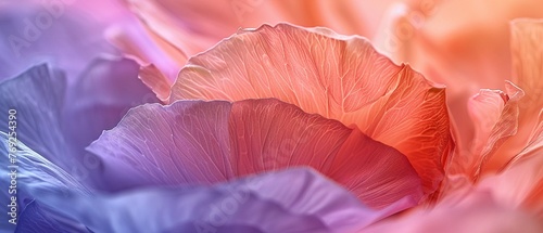 Flower Petals Closeup images of flower petals, showcasing their delicate textures, colors, and patterns, from velvety soft to finely veined and translucent petals , cinematic © NatthyDesign
