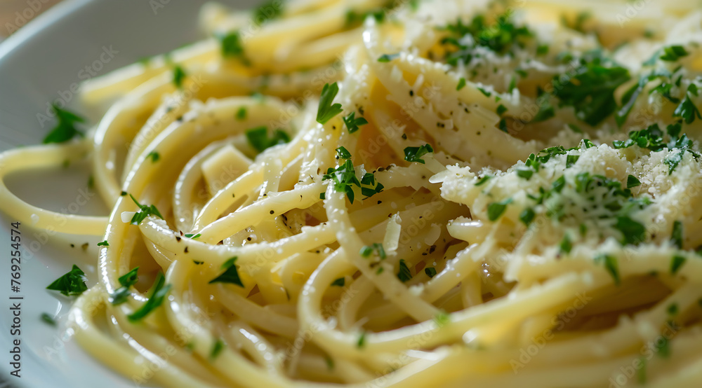 Simple Pasta Dish with Green Olives Lemon Blue Cheese Parsley Simple Pasta Dish with Green Olives Lemon Blue Cheese Parsley