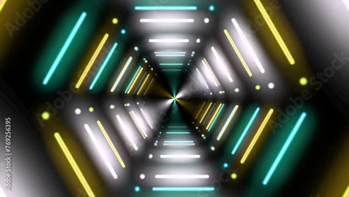 mesmerizing beats and visual backlight dance DJ concert VJ Loop abstract animation. music and visuals where rhythm and light collide in a symphony of sensations