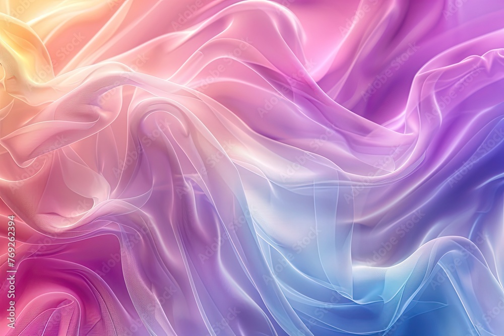 Smooth Blend Rainbow Glow Abstract Background 