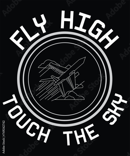 Airplane t shirt design vector illustration