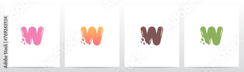 Bite Cookies Cake Letter Initial Logo Design W