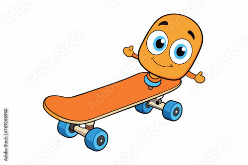 skateboard vector illustration