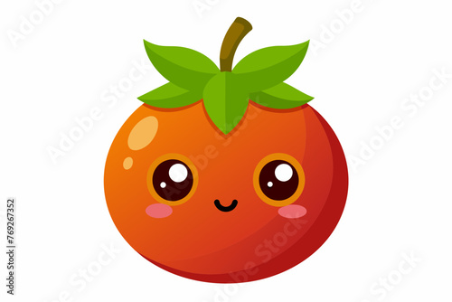 tamarillo food vector illustration