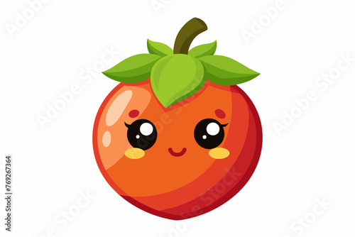 tamarillo food vector illustration