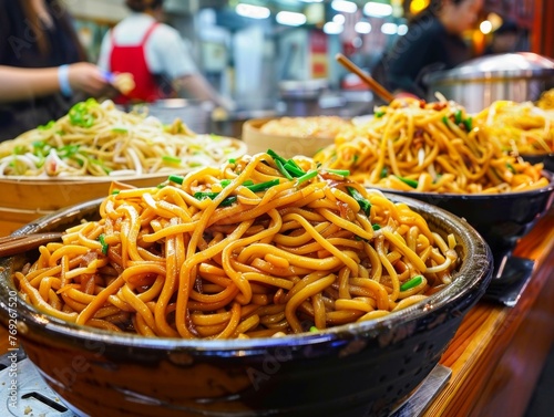 Authentic Chow Mein tangled noodles
