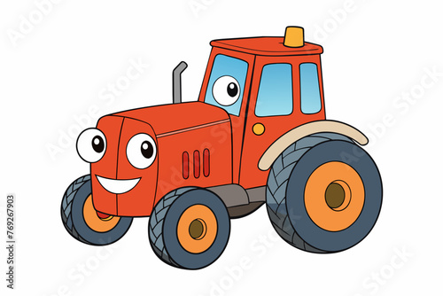 tractor vector illustration