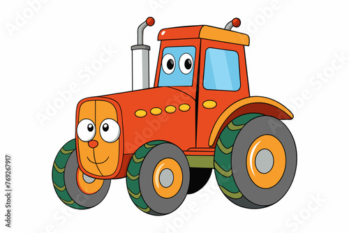 tractor vector illustration