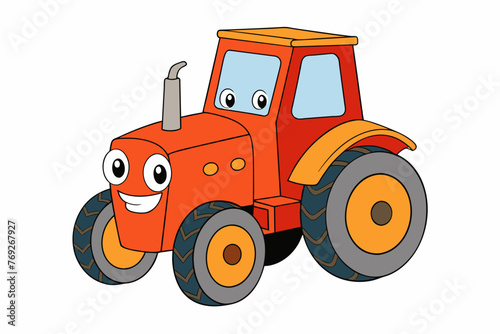 tractor vector illustration