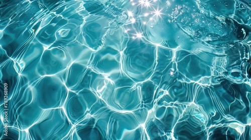 clear bluish swimming pool water texture background
