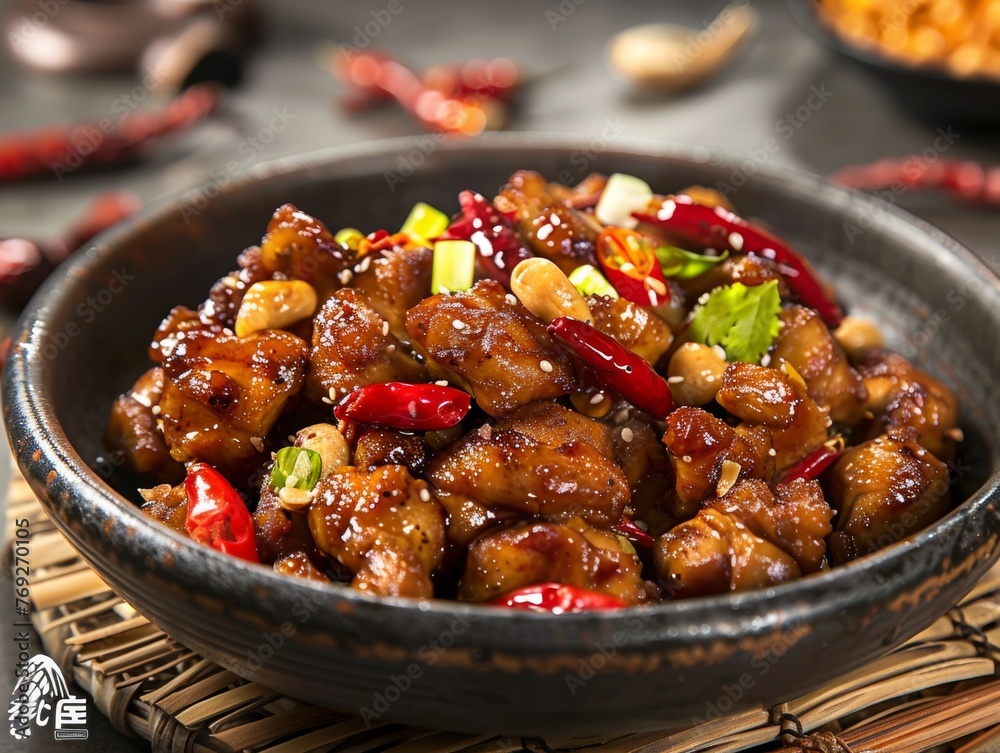 Kung Pao Chicken balance of spice and nutty flavors Kung Pao Chicken balance of spice and nutty flavors