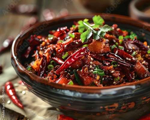 Szechuan Pork the essence of spice photo