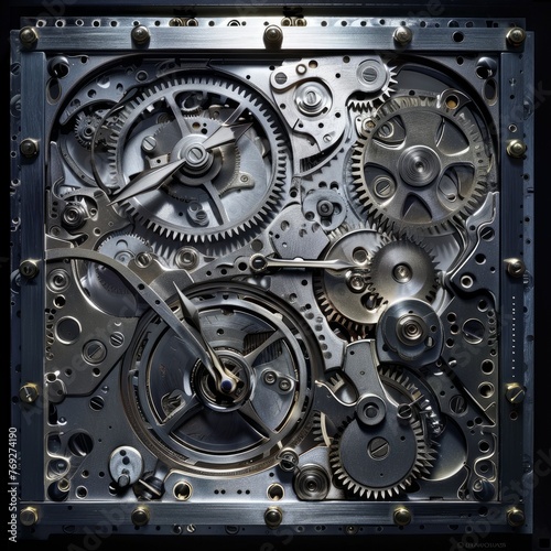Sophisticated Silver Watch Mechanism