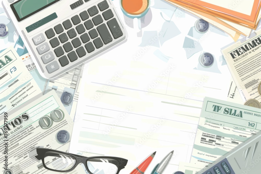 Fototapeta premium federal income taxes