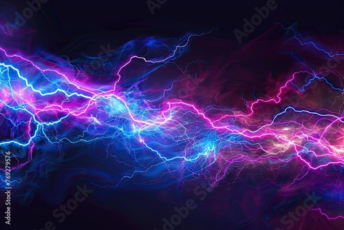 Abstract zap explosion dash line lightning bolt background pattern design photo