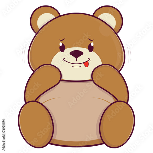 bear doubt face cartoon cute