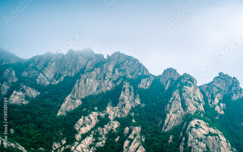 Landscape view of Mount Wolchulsan in South Korea. 