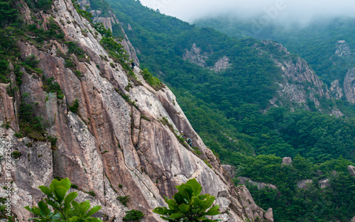 Landscape view of Mount Wolchulsan in South Korea.  photo