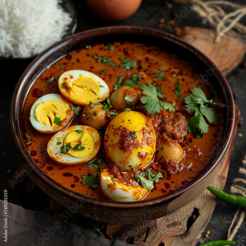  Spicy Egg Curry Indian Cuisine Dish