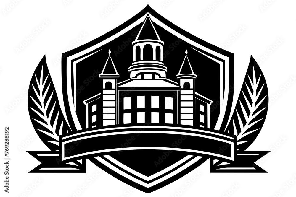 school-logo-design-vector-illustration
