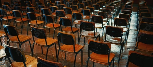 Chairs Arranged in Concert Venue