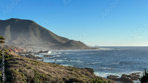 view of the coast big sur california usa pacific coast highway road trip pch
