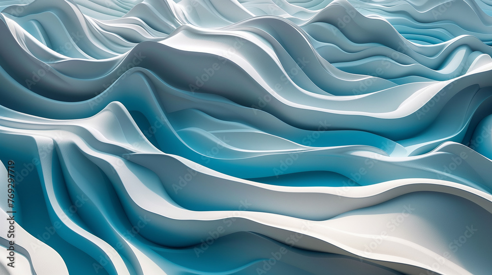 Obraz premium 3d waves modern wallpaper abstract background 