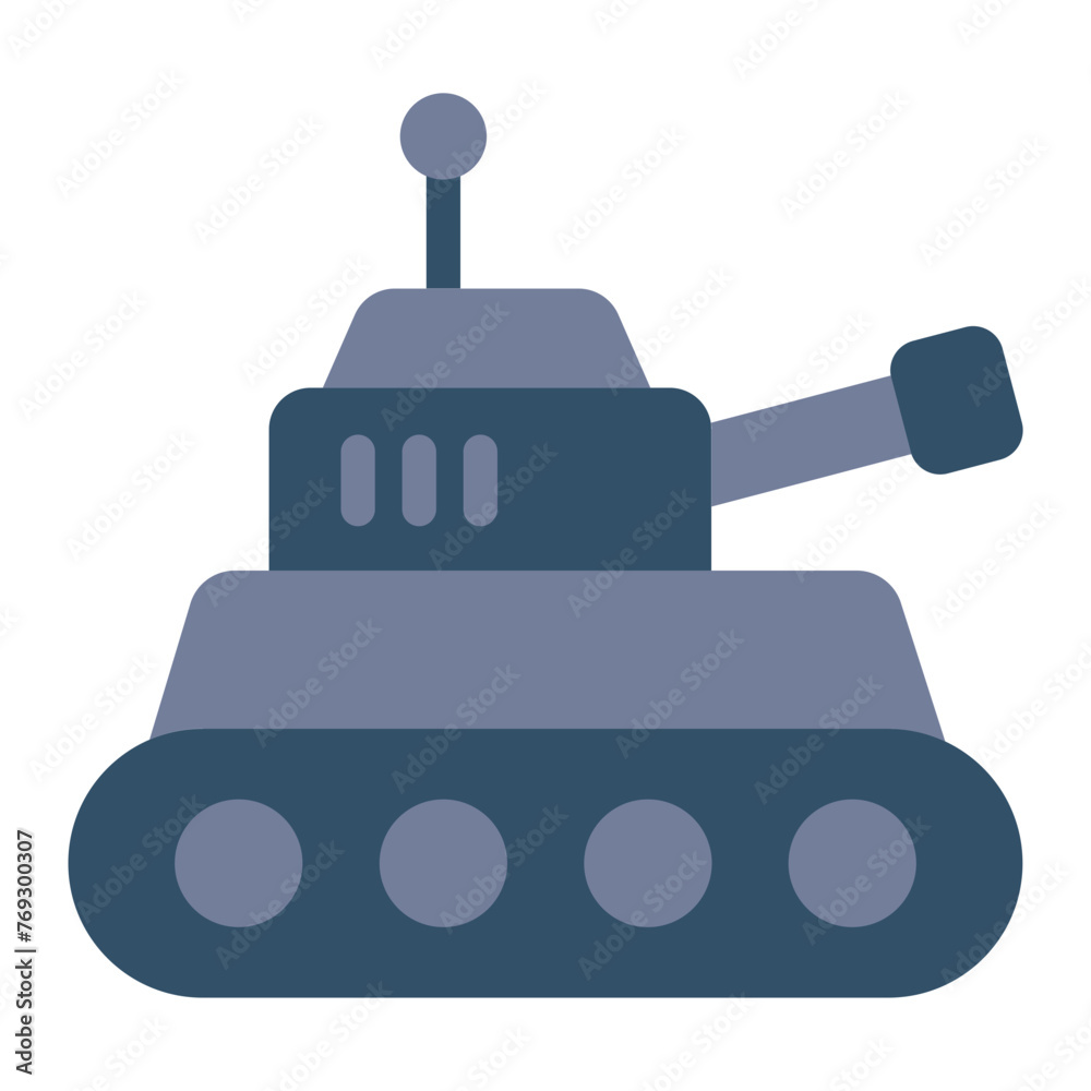 Obraz premium Tank military icon