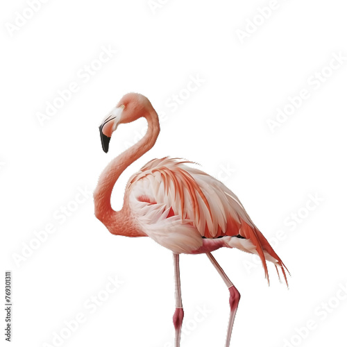 Flamingo , isolated on transparent background