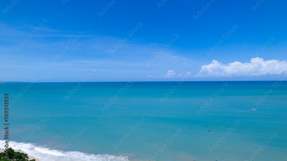 Aerial view of Madeiro beach, in Pipa, Natal, Rio Grande do Norte, Brazil Aerial view of Madeiro beach, in Pipa, Natal, Rio Grande do Norte, Brazil