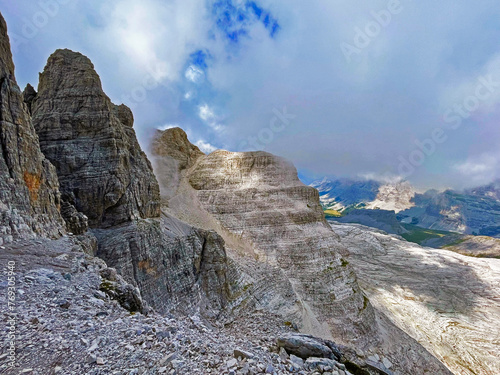 Edge of Elevation: Dolomite Via Ferrata Trail in Adamello Brenta, Bocchette, Dolomites photo