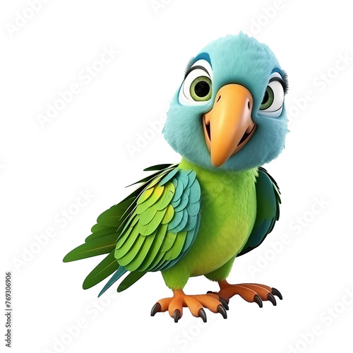 Macaw parrot isolated on transparent background png