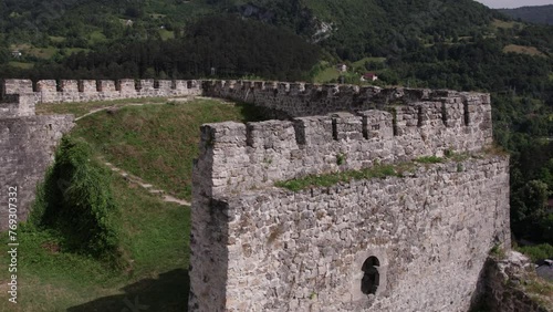 Tower of the fortress Jajce in Bosnia and Herzegovina photo