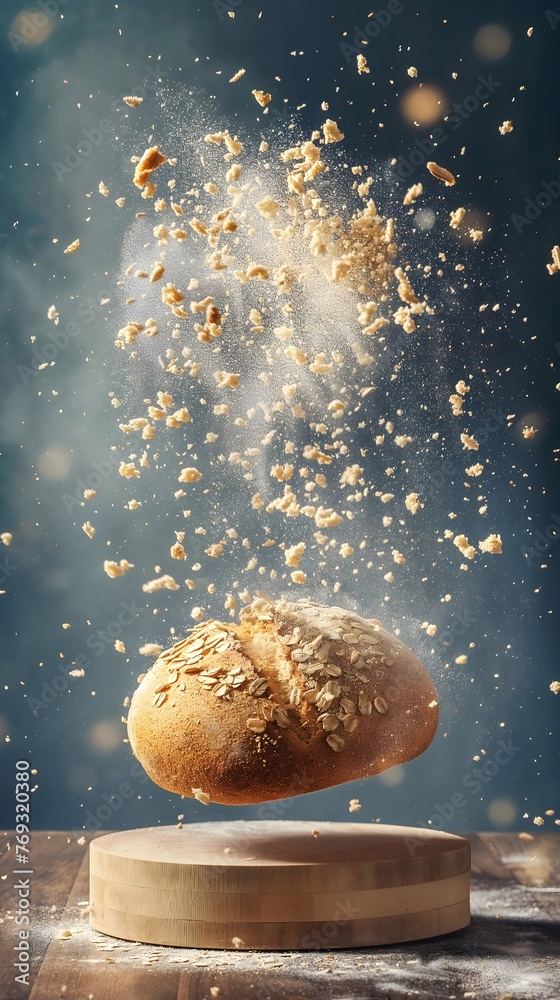 a sophisticated branding concept for bread, , featuring a rustic crust and a soft, airy interior texture, promotional materials, and culinary blog posts a sophisticated branding concept for bread, , featuring a rustic crust and a soft, airy interior texture, promotional materials, and culinary blog posts